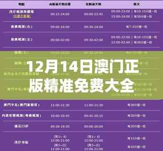 12月14日澳门正版精准免费大全：澳门购物攻略的全面解析