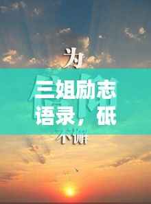 三姐励志语录，砥砺前行的智慧与力量之源